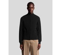 Lyle & Scott Mens Mesh Logo Knitted Track Jacket - Black Viscose - Size 2XL
