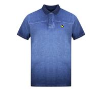 Lyle & Scott Mens Navy Blue Ink Wash Polo Shirt - Size X-Small