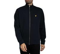 Lyle & Scott Pique Mens Full Zip Sweatshirt - Z271 Dark Navy