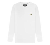 Lyle & Scott Men's Plain Long-Sleeved T-Shirt in White | Size: XS Lyle & Scott White XS