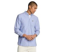 Lyle & Scott Mens Plain Oxford Shirt - Light Blue - Size Medium