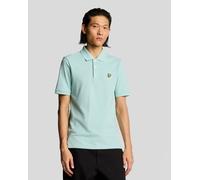 Lyle & Scott Mens Plain Polo Shirt - Blue Cotton - Size 2XL