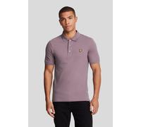 Lyle & Scott Men's PLAIN POLO SHIRT HIGHLAND MAUVE in Pink | Size: Large Lyle & Scott Pink L