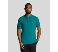 Lyle And Scott Men's Plain Polo Shirt - Green - Size: Regular/36
