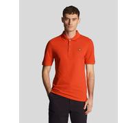 Lyle & Scott Mens Plain Polo Shirt in Red - Size Small