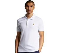 Lyle & Scott Mens Plain Polo Shirt in White Cotton - Size X-Small