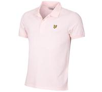 Lyle & Scott Mens Plain Polo Shirt - Light Pink - L