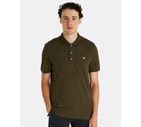 Lyle & Scott Mens Plain Polo Shirt - Olive Cotton - Size 2XL