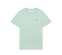 Lyle & Scott Mens Plain T-Shirt in Green Cotton - Size Large