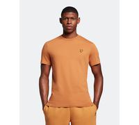 Lyle & Scott Mens Plain T-Shirt in Orange Cotton - Size Small