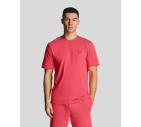 Lyle & Scott Mens Plain T-Shirt in Pink material_cotton - Size Medium
