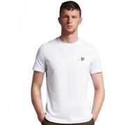 Lyle & Scott Mens Plain T-Shirt in White Cotton - Size X-Large