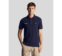 Lyle & Scott Mens polo shirt with Co-Ordinates print in navy blue Cotton - Size X-Small