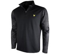 Lyle & Scott Mens 2025 Printed Contour Midlayer Quarter Zip Golf Sweater