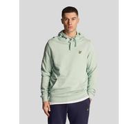 Lyle & Scott Mens Pullover Hoodie in Green Cotton - Size Large