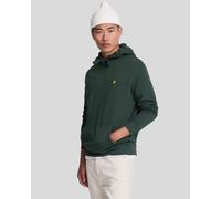 Lyle & Scott Mens Pullover Hoodie in Green Cotton - Size Medium