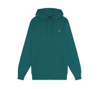 Lyle & Scott Mens Pullover Hoodie in Green Cotton - Size Small