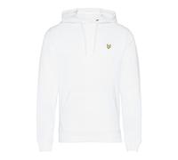 Lyle & Scott Mens Pullover Hoodie in White Cotton - Size Medium