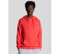 Lyle & Scott Mens Pullover Hoodie - Red Cotton - Size Large