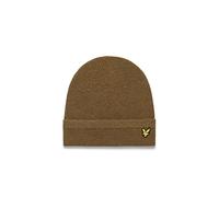 Lyle & Scott Mens Racked Rib Beanie Hat - Olive - One Size