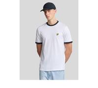 Lyle & Scott Men's Ringer T-Shirt White/ Dark Navy in Mono | Size: XL Lyle & Scott Mono XL