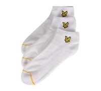 Lyle & Scott Men's Ross Ankle Socks, White (Bright White 5061), One (Size:7-11) (Pack of 3)