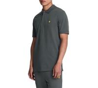 Lyle & Scott Mens Plain Polo Shirt Gunmetal M