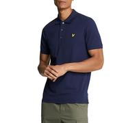 Lyle & Scott Mens Short Sleeve Polo Shirt Lifestyle Cotton Deep Indigo L