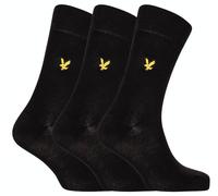 Lyle & Scott Mens Angus 3 Pack Socks Black One Size