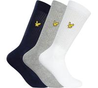 Lyle & Scott Men's 3 Pack Premium Sports Socks, Multicoloured