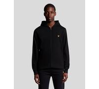 Lyle & Scott Mens Sports Lightweight Zip Hoodie - Black Viscose - Size Medium