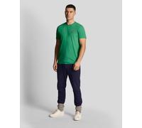 Lyle & Scott Mens Sports Short Sleeve Martin T-Shirt in Green Polycotton - Size Small