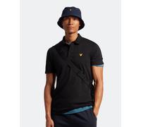 Lyle & Scott Mens Sports Short Sleeve Polo Shirt in Black Cotton - Size 2XL
