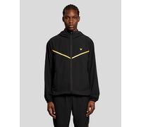 Lyle & Scott Mens Sports Stripe Track Jacket - Black - Size Medium