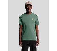Lyle & Scott Mens Sports T-Shirt - Green Cotton - Size Small