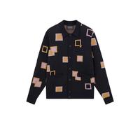 Lyle & Scott Mens Square Regular Casual CardiganS Dark Navy GT30874