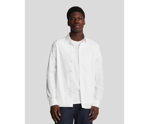 Lyle & Scott Mens Stretch Fabric Poplin Shirt - White Cotton - Size Small