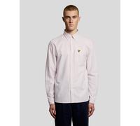 Lyle & Scott Mens Stripe Oxford Shirt - Pink - Size X-Large