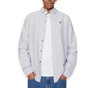 Lyle & Scott Mens Stripe Oxford Shirt (UK, Alpha, M, Regular, Regular, Grey)