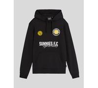 Lyle & Scott Mens Sunnies FC Graphic Pullover Hoodie - Black Cotton - Size X-Large