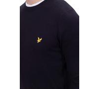 Lyle & Scott Cotton Merino Crew Neck Jumper - Jet Black