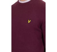 Men's Lyle & Scott Cotton Merino Mens Crew Neck Jumper - Red - Size: 40/Regular