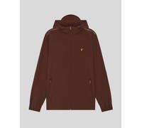 Lyle & Scott Mens Taped Zip Through Hooded Jacket - Red - Size Small