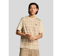 Lyle & Scott Mens Tartan T-Shirt - Beige - Size Large