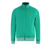 Lyle & Scott Mens Tipped Funnel Neck Aqua Salt Jacket - Green - Size Medium
