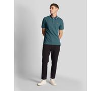 Lyle & Scott Mens Tipped Polo Shirt in Blue Cotton - Size X-Small