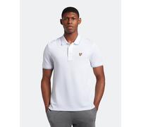Lyle & Scott Mens Tipped Polo Shirt in White Cotton - Size Small