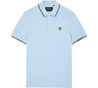 Lyle & Scott Men's Tipped Polo Shirt Light Blue/Dark Navy XL (SP1524VOG)