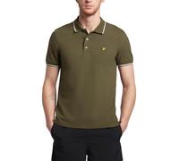 Lyle & Scott Men's Tipped Polo Shirt Olive/White M, (SP1524VOG)
