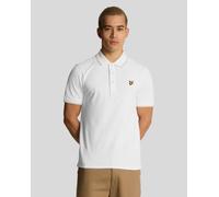 Lyle & Scott Mens Tipped Polo Shirt - White Cotton - Size X-Small